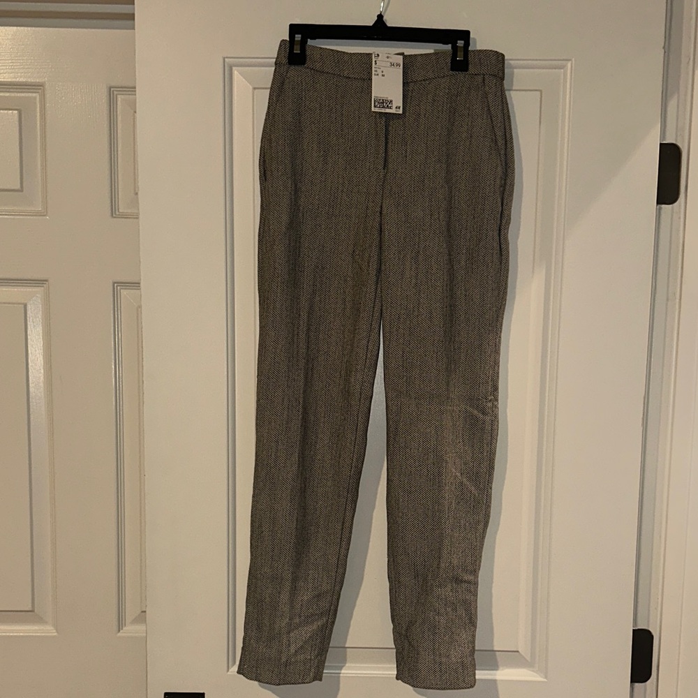 H&M Women's Textured Gray Pants - Picture 1 of 2